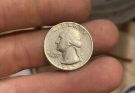 1965 Washington Quarter No Mint Mark Letter Error Filled In A DDR & MORE RARE!!