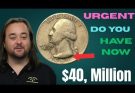 $40,Million-Dollar 1965 Washington Quarter the Rarest Washington Quarters with Huge Market Value!
