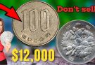 100 YEN COIN WORTH THOUSANDS! VALUABLE Japanese coin Finds.