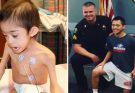 Young boy with Down syndrome, rescued from a locked attic where he was starving, is reunited with the officers who saved him.